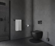 Držák s WC štětkou a nádobkou Chrome II CR II 410 - CR II 410.20BLM Držák s WC štětkou a nádobkou, černá matná X07P1384