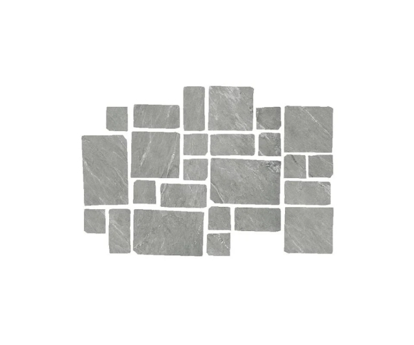 Dlažba jako kámen Coem Cardoso Mosaico Palladiana Grigio Chiaro 30x30 Strutt. Buratt. - šedá