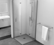 Polysan Zoom čtvercový Sprchový Kout 900x900mm, Rohový Vstup