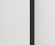 Polysan Esca Black Matt Jednodílná Sprchová Zástěna K Instalaci Ke Stěně, Kouřové Sklo, 1000 Mm