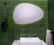Sapho Sten Zrcadlo S Led Podsvícením 80x55cm