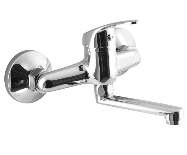 Aqualine 35 Nástěnná Baterie, Ramínko Ploché 120mm, Chrom