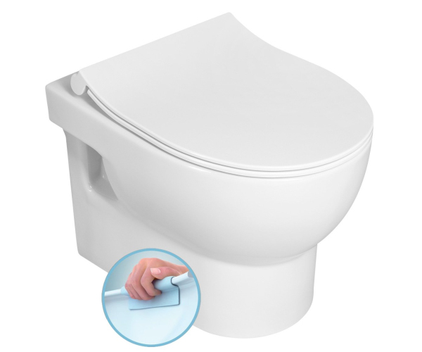 Isvea Absolute Závěsná Wc Mísa, Rimless, 35x50cm, Bílá