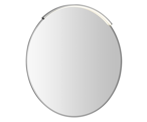 Sapho Bord Kulaté Zrcadlo S Led Svítidlem Moon, Broušená Hrana, ø 70cm, Cu Free