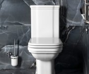 Kerasan Waldorf Wc Kombi, Spodní/zadní Odpad, Bílá-chrom