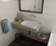 Sapho Tailor Rockstone Deska 80x50 Cm, Provedení Límce R