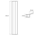 Mereo Lišta Pro Kora Ck351xxz, Ck341xxz, Sada 2 Ks, 5 Mm