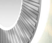 Sapho Pride Strip Kulaté Zrcadlo S Led Osvětlením V Rámu ø 75cm, Stříbrná
