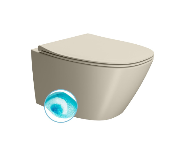 Gsi Modo Závěsná Wc Mísa, Swirlflush, 37x54cm, Creta Dual-mat