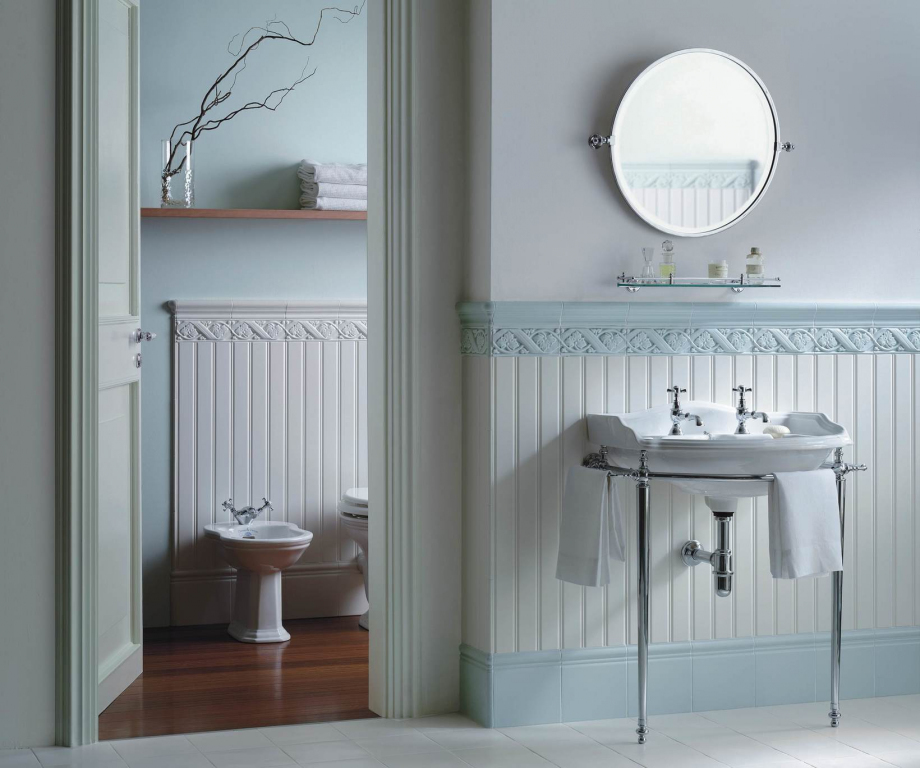 Realizace Elegantní obklady do koupelny Grazia Boiserie