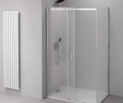 Polysan Thron Round Obdélníkový Sprchový Kout 1100x800mm, Kulaté Pojezdy