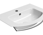 Gsi Pura Keramické Umyvadlo Slim Oblé 62x48cm, Broušená Spodní Hrana, Bílá Extraglaze