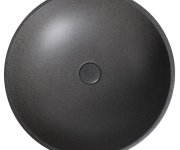 Sapho Turf Betonové Umyvadlo Na Desku, Včetně Výpusti, ø 44cm, černý Granit