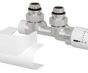 Aqualine Top 50 Připojovací Sada Termostatická Pro Středové Připojení, Pravá, Bílá
