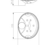 Sapho Mýdlenka Na Sprchovou Tyč 25mm, Plast
