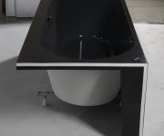 Polysan Astra L Monolith Asymetrická Vana 160x75x60cm, šedá