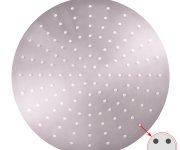 Hlavová sprcha kulatá kovová ø 30 cm s 4-otvorovými tryskami KS0001/4
