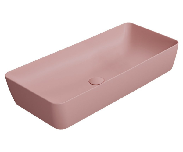 Gsi Nubes Keramické Umyvadlo Na Desku 80x40cm, Blush Mat