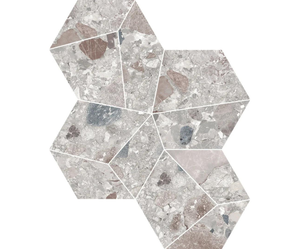 Mozaika jako terrazzo Mirage NORR Hav RR06 Patchy 40x34,7 Nat.