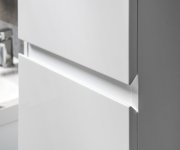 Aqualine Altair Vysoká Skříňka S Košem 40x184x31cm, Pravá, Bílá