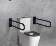 Sapho Handicap Madlo Sklopné 813mm, černá Mat