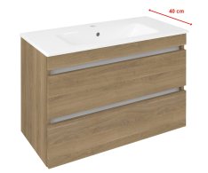 Sapho Ezara Umyvadlová Skříňka 78x54x39cm, Dub Cuneo