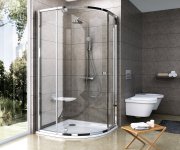 Sprchový sloup Termo 100 - TE 091.00CR Sprchový sloup s termostatickou baterií, posuvný, se sprchovým setem, chrom X070058