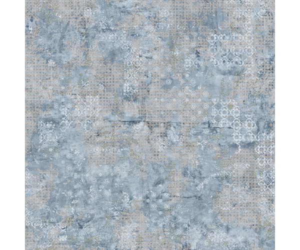 Vzorovaná dlažba Aparici Rug Blue 60x60 Nat. Rett.