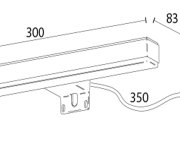 Sapho Veronica 2 Led Svítidlo, 8 W, 300x25x83 Mm, Ip44, Chrom