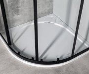 Gelco Sigma Simply Black čtvrtkruhová Sprchová Zástěna 800x800 Mm, R550, čiré Sklo