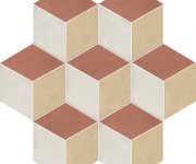 Retro dlažba Marca Corona Terra.Art Rombo T/C Esagono 25x21,6