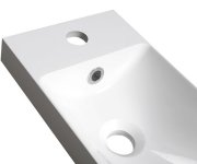 Sapho Agos Umývátko, Litý Mramor, 80x22cm, Levé/pravé, Bílá