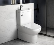 Aqualine Jalta Hygie Wc Kombi S Umývátkem, Rimless, Spodní/zadní Odpad, Bílá