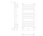 Sapho Metro Otopné Těleso 450x890 Mm, Bílá