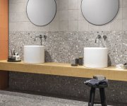 Dlažba jako terrazzo Aleluia Dandy Terrazzo Grey 20x20 - šedá