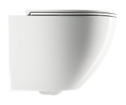 OMNIRES - Ottawa Mísa Rimless Včetně Sedátka S Slow, 49 X 37 Cm Bílá Lesk /bp/ Ottawamwbp