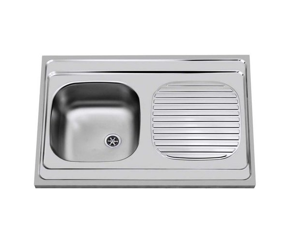 Dřez Clp-a 800, Matný Povrch, Tloušťka 0,5 Mm, Včetně Sifonu (rd0011110) A 6/4" Odpa