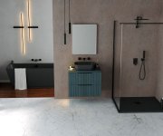 Polysan Flexia Vanička Z Litého Mramoru S Možností úpravy Rozměru, 100x100cm, Antracit Mat