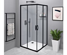 Gelco Sigma Simply Black čtvercový Sprchový Kout 900x900 Mm, Rohový Vstup, čiré Sklo
