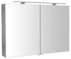 Sapho Riwa Galerka S Led Osvětlením, 101x70x17cm, Dub Stříbrný
