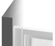Sprchový kout Supernova SRV2+SRV2 - SRV2 75 195, černá+transparent 14V303O2Z1
