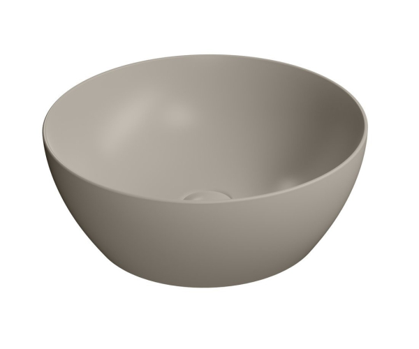 Gsi Pura Keramické Umyvadlo Na Desku, Průměr 42cm, Tortora Mat