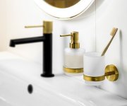 Sapho X-round Gold Sklenka, Mléčné Sklo, Zlato Mat