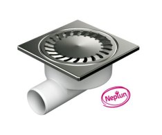 326xn-pv Neptun Boční D50/95, Vodní Hladina, Nerezová Mřížka 150x150mm