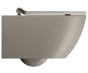 Gsi Pura Závěsná Wc Mísa, Swirlflush, 36x55cm, Tortora Dual-mat