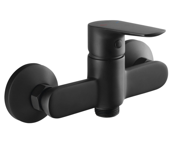 Aqualine Lotta Nástěnná Dřezová Baterie 3/4", Bez Ramínka, černá Mat