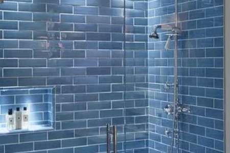 Modrý obklad do koupelny Deceram Tribeca Cobalt