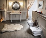 Creavit Antik Bidet Závěsný, 36x53 Cm, Bílá