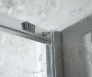 Aqualine Arleta čtvrtkruhová Sprchová Zástěna 800x800mm, čiré Sklo