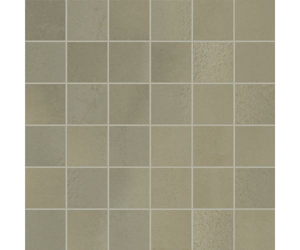 Mozaika jako beton Marca Corona Vulcanica Tessere Ottone 30x30 (4,4x4,4) Nat. - šedá